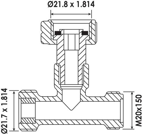 Té d'accouplement Gaz
